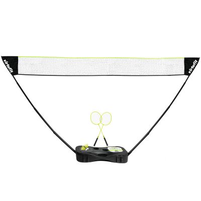 34. VIRTUFIT 2-IN-1 PORTABLE BADMINTON AND TENNIS SET - INCLUDES CASE AND RACKETS