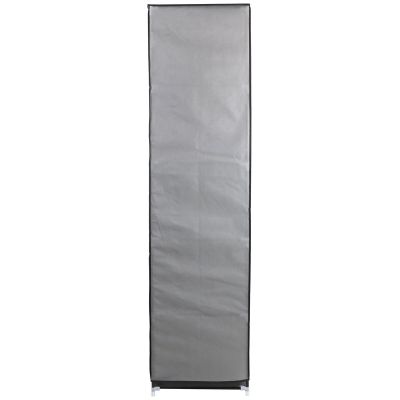 13. TEXTILE WARDROBE 175x133x43CM DARK GREY 28873