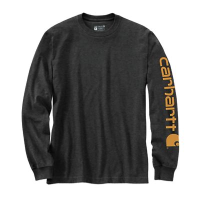 Carhartt Sleeve Logo T-Shirt L/S - carbon heather size: s
