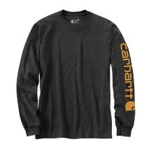 Carhartt Sleeve Logo T-Shirt L/S - carbon heather size: s
