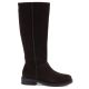 2. Women’s chocolate-brown leather officer boots Sergio Leone KZ-27-S