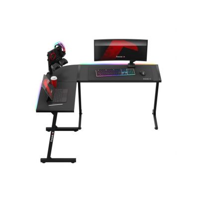15. Huzaro Hero 6.0 Black RGB Gaming Desk