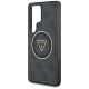 6. Guess 4G Glitter Triangle Buttons MagSafe Case for Samsung Galaxy S25 Ultra Black