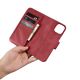 14. iCarer Wallet Case 2in1 Cover iPhone 14 Plus Anti-RFID Leather Flip Cover Red (WMI14220727-RD)