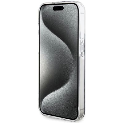 5. Guess IML 4G Gold Stripe case for iPhone 15 Pro - black