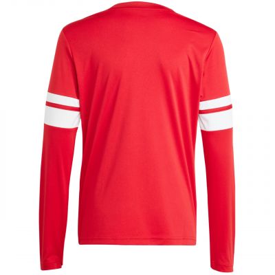 3. adidas Squadra 25 Long Sleeve Jersey for Kids Red and White JJ0041