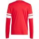 3. adidas Squadra 25 Long Sleeve Jersey for Kids Red and White JJ0041