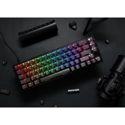 5. Ducky One 3 Aura Black SF Gaming Keyboard, RGB LED - MX-Speed-Silver