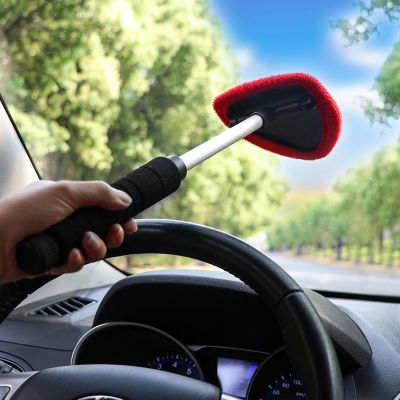 7. DUNLOP MICROFIBER GLASS AND MIRROR WATER WIPER MOVABLE, ADJUSTABLE HANDLE 21-37CM