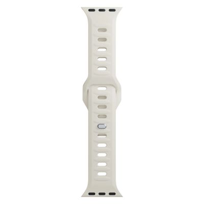 11. 3mk Silicone Watch Strap for Apple Watch 38/40/41 mm - white