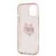 7. Karl Lagerfeld IML Choupette Head & Monogram case for iPhone 15 / 14 / 13 - pink
