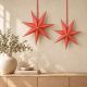 6. RED PAPER STAR DECORATION 60 CM SASKA GIFT & DECOR
