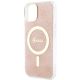 6. Guess IML 4G MagSafe case for iPhone 15 / 14 / 13 - pink