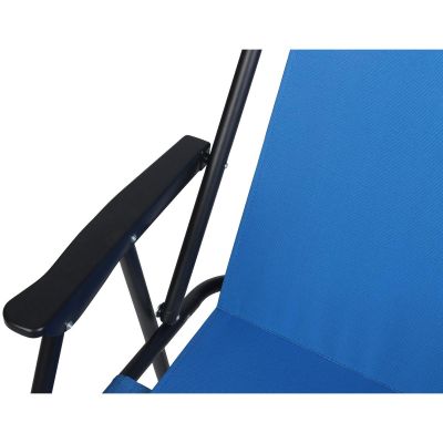 19. CAMPING CHAIR WITH ARMRESTS 52x44x75CM FOLDING BLUE