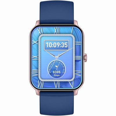 4. Smartwatch Gravity Rose Gold Blue GT36-4