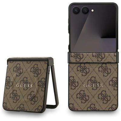 Guess 4G Classic MagSafe Case for Samsung Galaxy Z Flip 7 - Brown