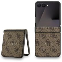 Guess 4G Classic MagSafe Case for Samsung Galaxy Z Flip 7 - Brown