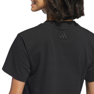 5. adidas Bow on Linear Logo Graphic Women's T-Shirt Black KB2400