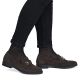 12. Women's brown suede leather loafers Rieker 46262-25