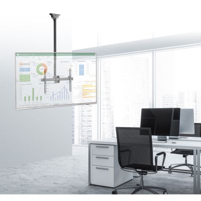 4. Techly ICA-CPLB 946S Sign Holder 177.8 cm (70") Black