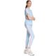 6. adidas Essentials 3-Stripes Cotton Women's Leggings Light Blue KD2352