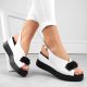 3. Leather wedge sandals with beads Filippo W PAW529B white