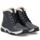 10. Women's leather ankle boots, insulated, black, Rieker 45946-00