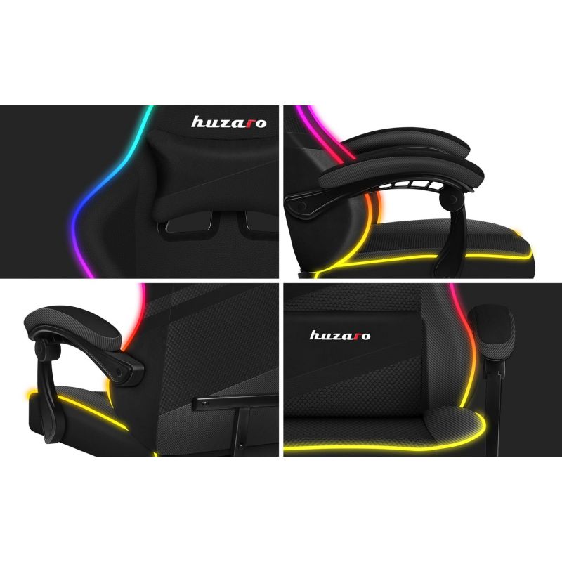 3. Huzaro Force 4.4 RGB Black Gaming Chair