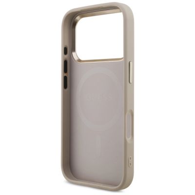 7. Guess 4G Triangle Logo MagSafe Case for iPhone 17 Pro - Rose Gold