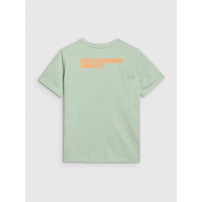 2. Women's oversize printed T-shirt 4F 4FWSS25TTSHF2238-47S