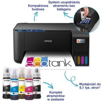 11. Epson EcoTank L3231 - multifunction A4 printer with continuous ink supply