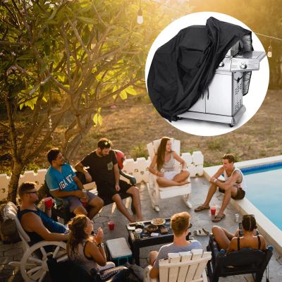 5. Waterproof grill cover, bicycle cover, scooter tarpaulin cover L black
