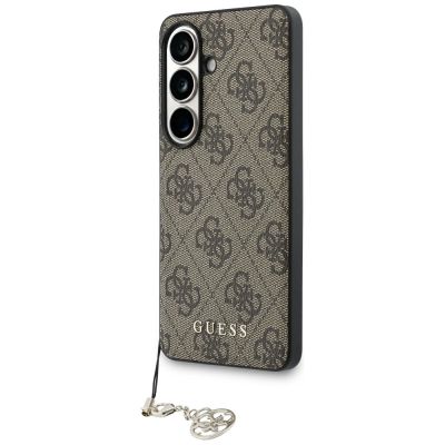 2. Guess 4G Classic Logo Charm MagSafe Case for Samsung Galaxy S26 - Brown