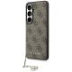 2. Guess 4G Classic Logo Charm MagSafe Case for Samsung Galaxy S26 - Brown