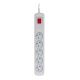 3. Activejet 5-pin/3-pin surge protector (10A; 2300W) 3-pin, gray
