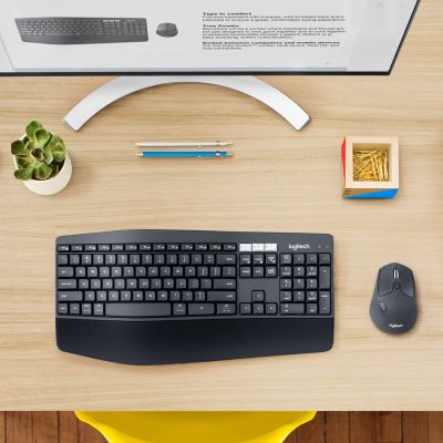 6. Logitech MK850 Performance Keyboard Mouse Included Universal RF Wireless + Bluetooth QWERTZ German Black