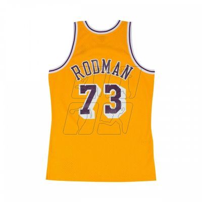 7. Mitchell &amp; Ness Los Angeles Lakers NBA Swingman Jersey Lakers 1998 Dennis Rodman M SMJYCP20064-LALGOLD98DRD