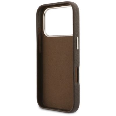 7. Guess FW Resin Logo Case for iPhone 17 Pro Max - Brown