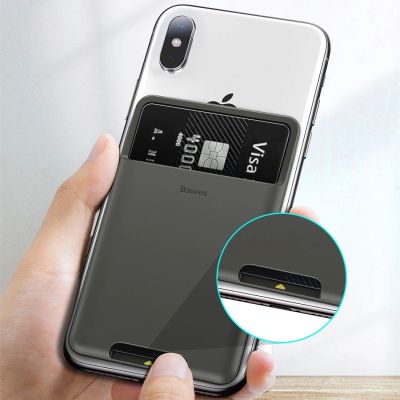 8. Baseus self-adhesive card case for phone documents gray (ACKD-B0G)