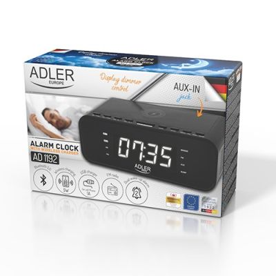 14. ADLER AD 1192b black clock radio