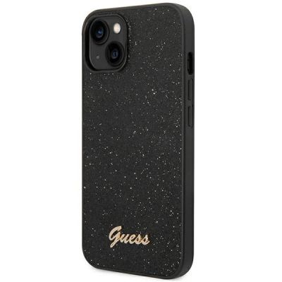 2. Guess Glitter Script Case for iPhone 14 Plus - Black