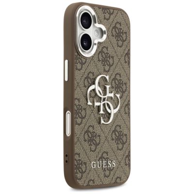 4. Guess 4G Big 4G Classic Logo case for iPhone 17 - brown and silver