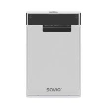 SAVIO EXTERNAL CASE FOR 2.5" HDD/SDD, USB 3.0, TRANSPARENT, AK-66