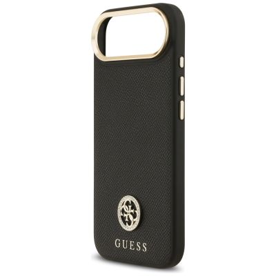 6. Guess Grained Strass Logo MagSafe case for iPhone Air - black