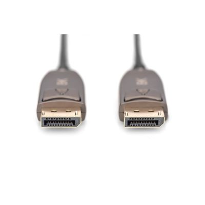17. DP/DP M/M Cable Black 10m DisplayPort 1.4 Hybrid AOC 8K 60Hz UHD