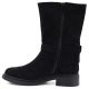 3. Women’s Lined Suede Ankle Boots, Black Officer Boots Potocki SH96312