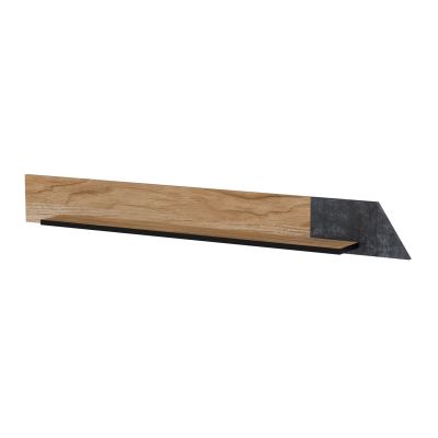 OVO shelf 130x20xH15 oak/concrete