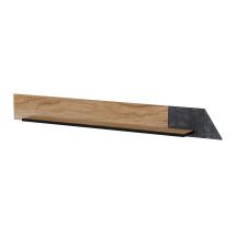 OVO shelf 130x20xH15 oak/concrete