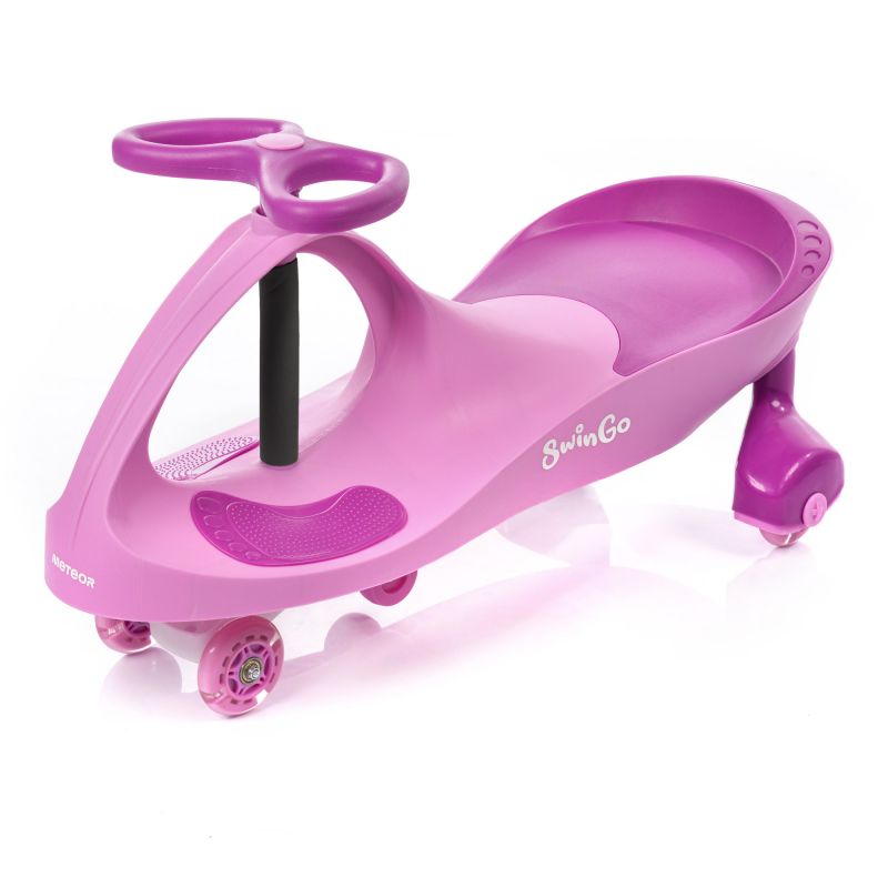 15. Pink Meteor Swingo Gravity Ride-On