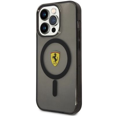 2. Ferrari FEHMP14LUKK iPhone 14 Pro 6.1" black/black hardcase Translucent Magsafe